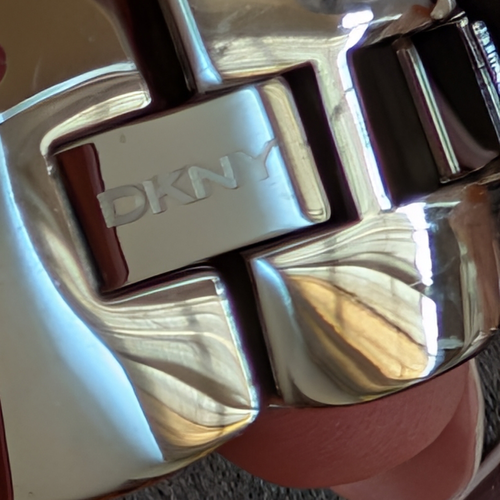 Dkny Silver Watch With Rectangular Face - image 7